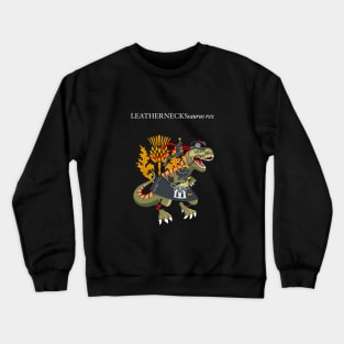 Clanosaurus Rex LEATHERNECKSsaurus rex Plaid Leathernecks Marines Scotland Ireland Family Tartan Crewneck Sweatshirt